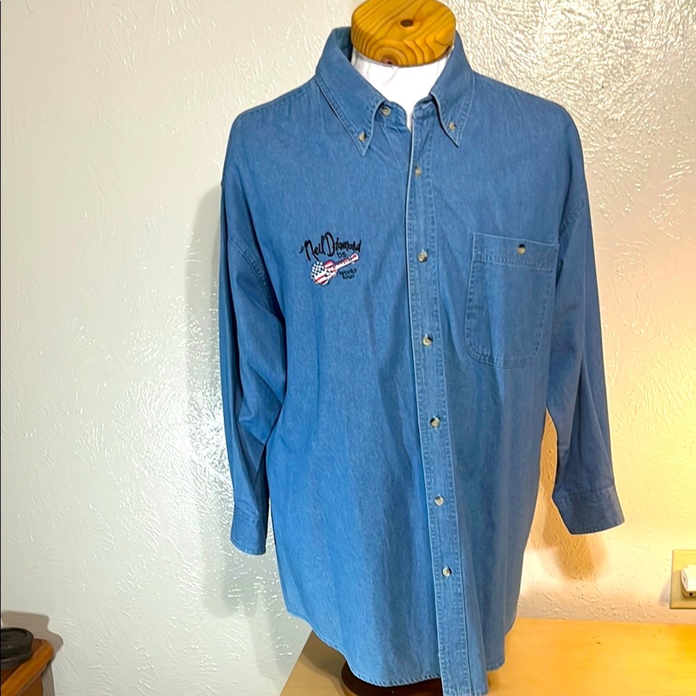 Neil Diamond world tour 2005 denim shirt